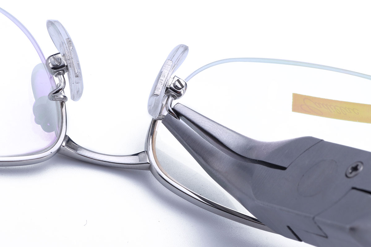 Hand Tools Glasses Optic Nose Pad Plier Mini Bent Nose Pliers